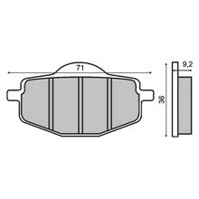 Klocki hamulcowe przednie RMS do Yamaha Fly One 50ccm