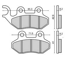 Bremsbeläge vorne RMS für Sym 125ccm Brembo System