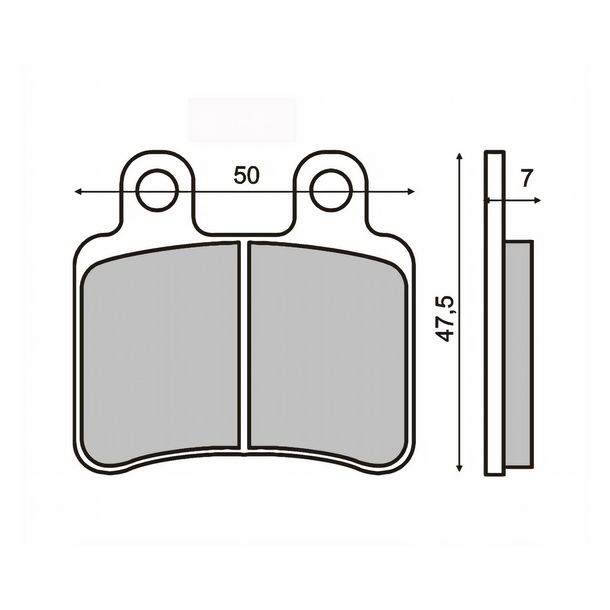 pastillas de freno traseras RMS orgánicas para Peugeot Elyseo 125-150cc