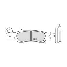 Pastilhas de Freio Dianteiras RMS orgânicas para Yamaha YZ 125ccm