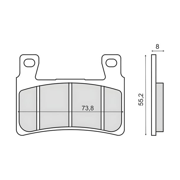 Bremsbeläge vorne RMS für Honda CBR 600 F