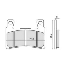 Pastilhas de Freio Dianteiras RMS para Honda CBR 600 F