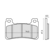 Klocki hamulcowe przednie RMS do Honda CBR 600 RR
