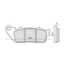 Klocki hamulcowe tylne RMS do Honda CB 1000 R Rok produkcji 2008>