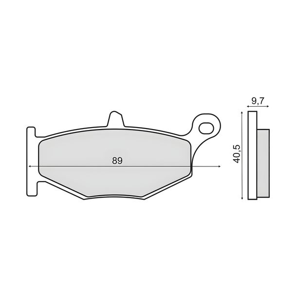 plaquettes de frein arrière RMS pour Suzuki GSX-R600