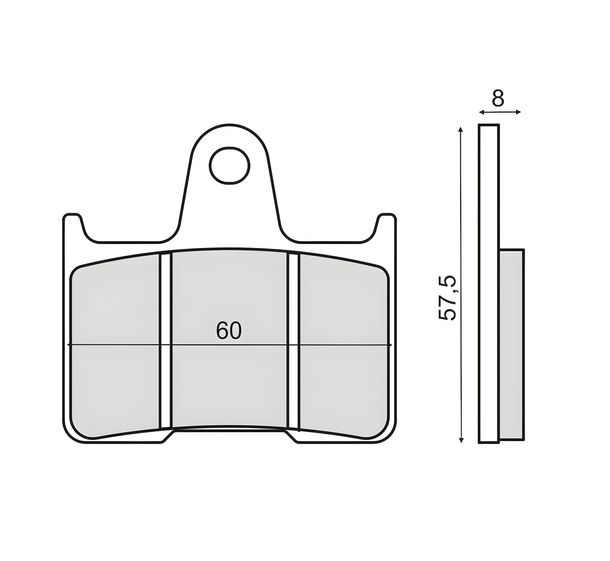 Rear brake pads Honda Cb 1300X4