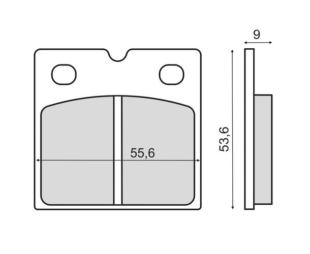 plaquettes de frein avant RMS pour BMW R 45 450cc année 1981>