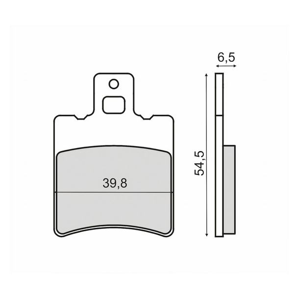 Plaquettes de frein avant RMS pour MBK Ovetto 50ccm 1997> – Bild 1