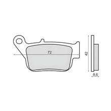 Bremsbeläge hinten RMS für Yamaha YP R 250 X-Max