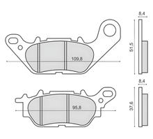 Bremsbeläge vorne RMS für Yamaha T 135 Crypton