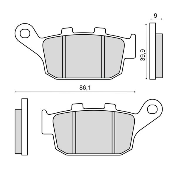 Bremsbeläge vorne RMS für Honda X-ADV 750