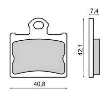 plaquettes de frein arrière RMS pour KTM E-SM année 2015