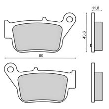 Brzdové destičky zadní RMS pro Sym 600cmm Bj. 2014