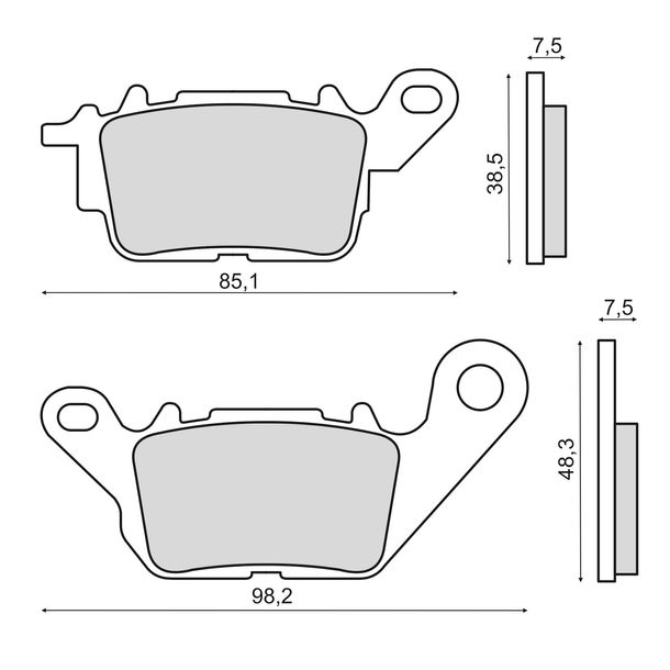 pastiglie freno anteriori RMS per Yamaha N-Max 125/150