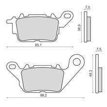 Pastilhas de Freio Dianteiras RMS para Yamaha N-Max 125 / 150