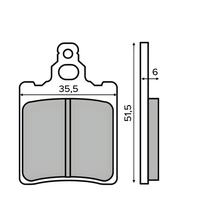 plaquettes de frein RMS pour système Brembo