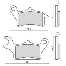 pastiglie freno anteriori RMS per Honda Vision 110