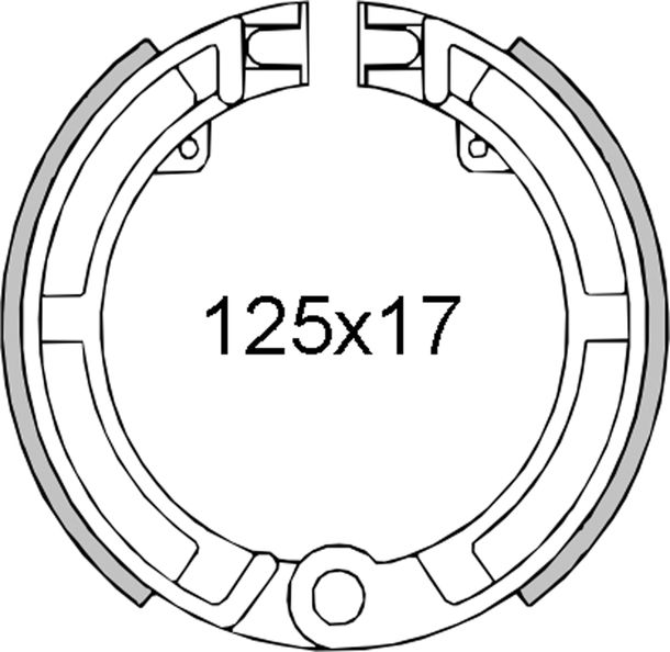 Mâchoires de frein avant RMS pour Piaggio Vespa 50ccm/ET3/Primavera 125cc, 266506