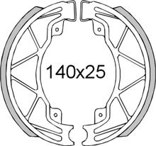Pastilhas de Freio Traseiras RMS para Piaggio Liberty 4T / Hexagon LX 125ccm Ano 1998>, 56294R