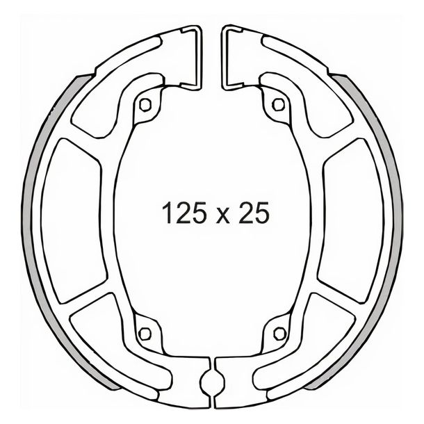 Rear brake shoes Honda Sh 125-150cc