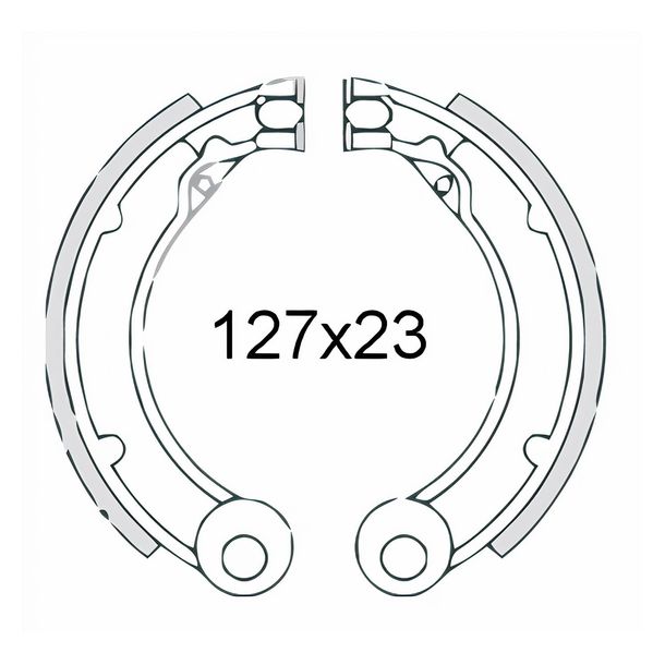 mâchoires de frein RMS pour Vespa 125-150 année 1963-1972, 081229