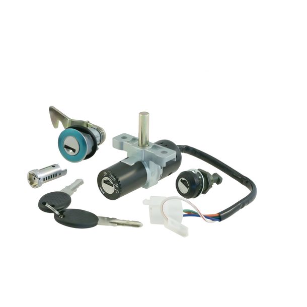 Zündschloss RMS Schlossset für Aprilia Scarabeo 4T Restyling 50-100ccm Bj. 2006 / 2009, 85180R