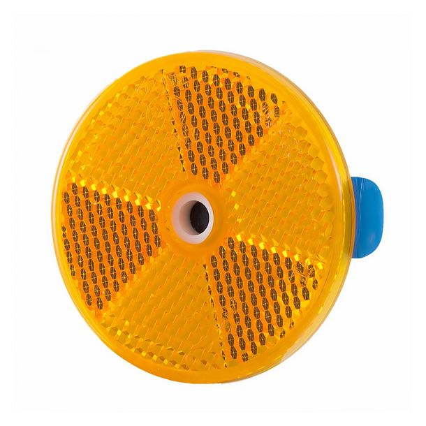 Amber round adhesive reflector
