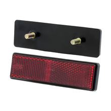 Reflektor RMS 95x25mm, rechteckig, geschraubt, rot