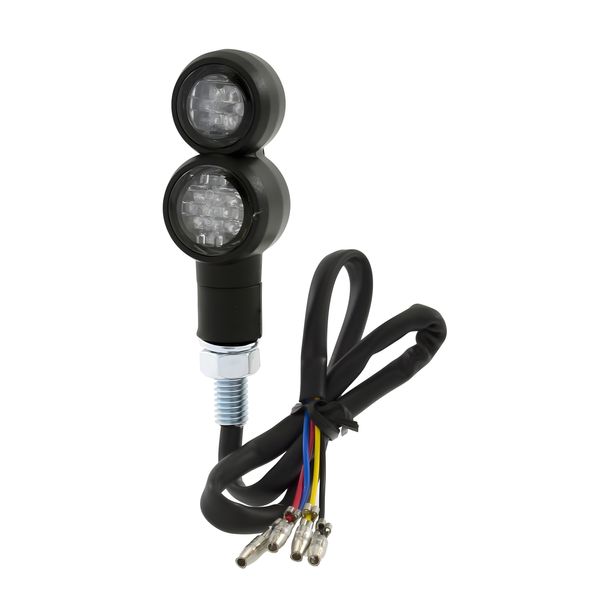LED RMS dagrijlichtindicator, zwart, 2 stuks, E-mark