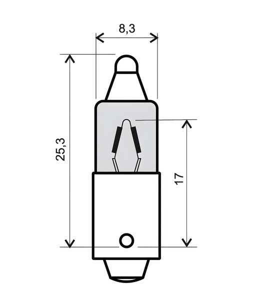 lampada RMS bianca 12V 23W 180°, confezione da 10