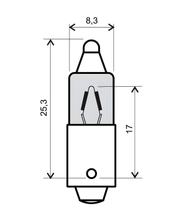 Lampe RMS weiß 12V 23W 180°, Box mit 10 Stück