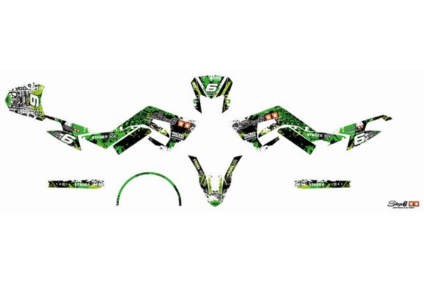 Kit décor carénage Stage6 pour Derbi X-Treme Euro 4