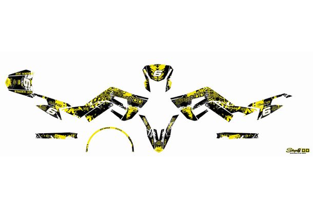 Dekor Kit Verkleidung Stage6 für Derbi X-Treme Euro 4