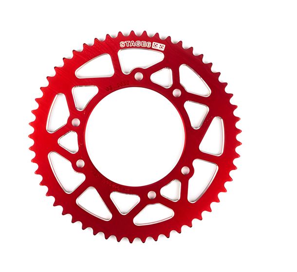 Plateau 53 dents - 420 Stage6 aluminium CNC pour Derbi Senda DRD Pro/Racing