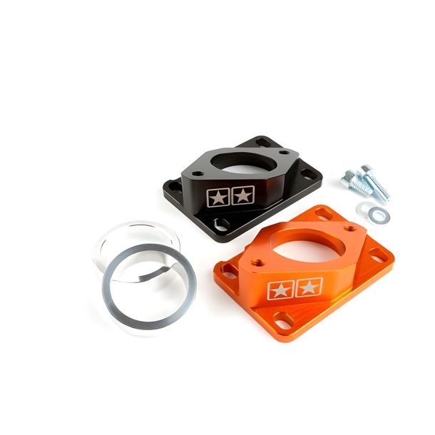 Collettore di aspirazione Stage6 R/T High Flow 34mm, nero per Derbi/Minarelli AM6