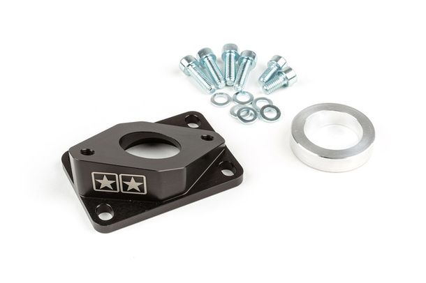 Collettore di aspirazione Stage6 R/T High Flow 28mm, nero ovale per Derbi/AM6