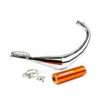 Auspuffanlage Stage6 Streetrace Chrome mit Zulassung CNC für Minarelli AM6