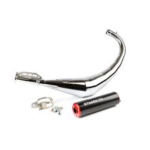 Sistema de Escape Stage6 Streetrace Chrome Homologado CNC para Minarelli AM6