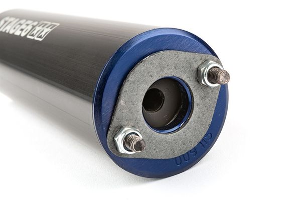 Stage6 Streetrace Exhaust System CNC Black/Blue for Derbi/Minarelli AM6 with ABE – Bild 9