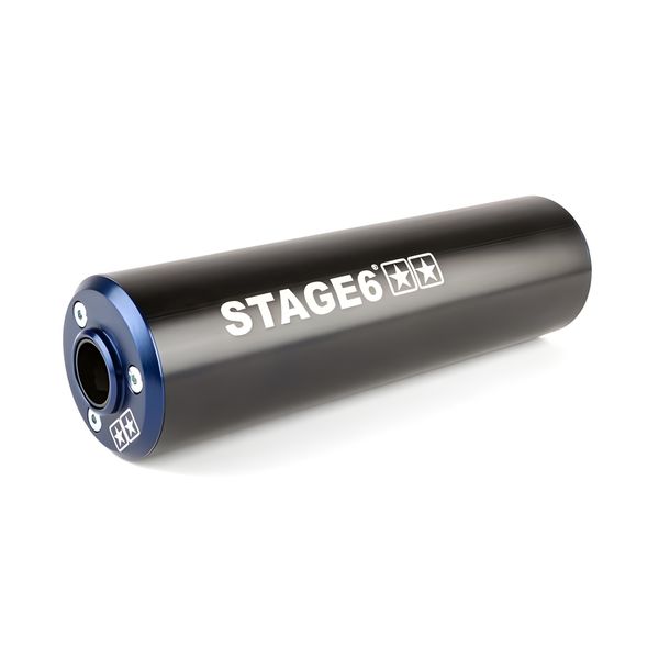 Stage6 Streetrace Exhaust System CNC Black/Blue for Derbi/Minarelli AM6 with ABE – Bild 5