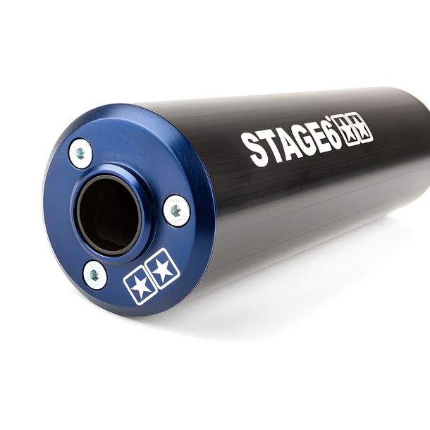 Stage6 Streetrace Exhaust System CNC Black/Blue for Derbi/Minarelli AM6 with ABE – Bild 8