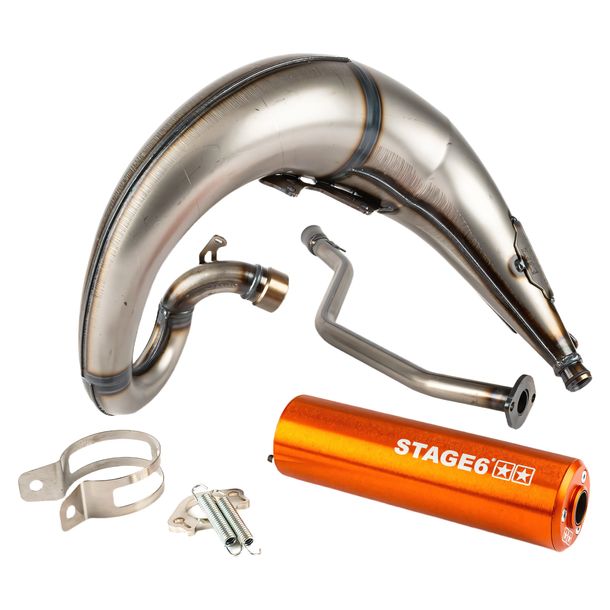 Auspuffanlage Stage6 Streetrace mit Zulassung High Mount CNC für Yamaha DT50