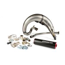 Sistema de Escape Stage6 Streetrace Homologado High Mount CNC para Derbi Senda