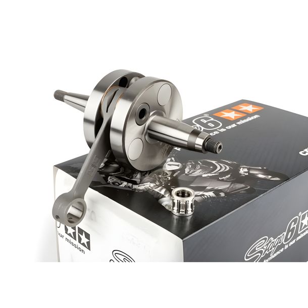Vilebrequin Stage6 HPC 45 mm de course/bielles 90 mm pour Derbi E3/E4