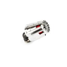 Luftfilter E5 gebogen 90 Grad d.35mm chrom / rot