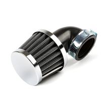 Luftfilter KN gebogen 90 Grad d.35mm chrom