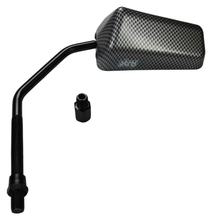 Retrovisor F1 esquerdo / direito Rosca à esquerda D.10mm Aparência de fibra de carbono