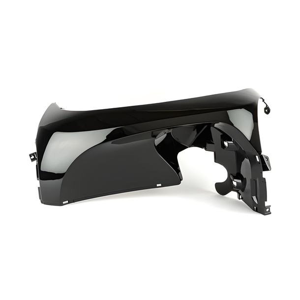 Protège-jambes inférieur STR8, droit noir pour MBK Ovetto/ Yamaha Neo's à partir de 2008