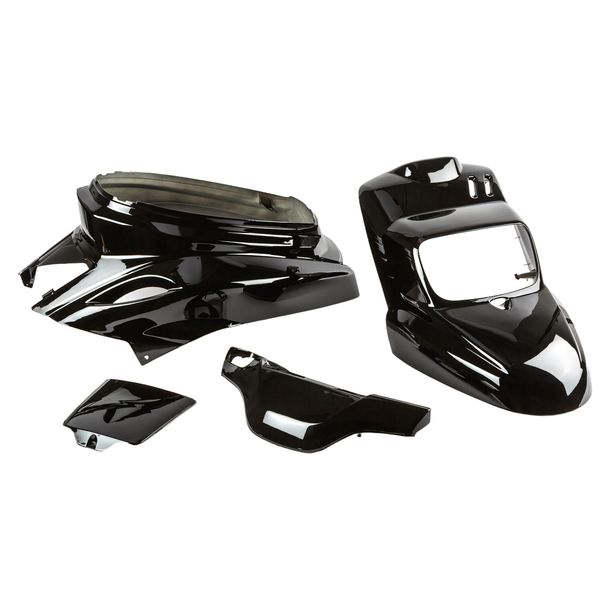 Kit carénage 4 pièces noir pour MBK Booster/Yamaha BW's à partir de 2004