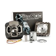 Kit de cilindros Stage6 Streetrace hierro fundido gris 50cc para Piaggio AC (tifón/cremallera)